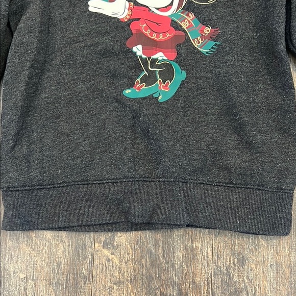 Jumping Beans Charcoal Christmas Minnie Mouse Sweatshirt - Picture 5 of 9